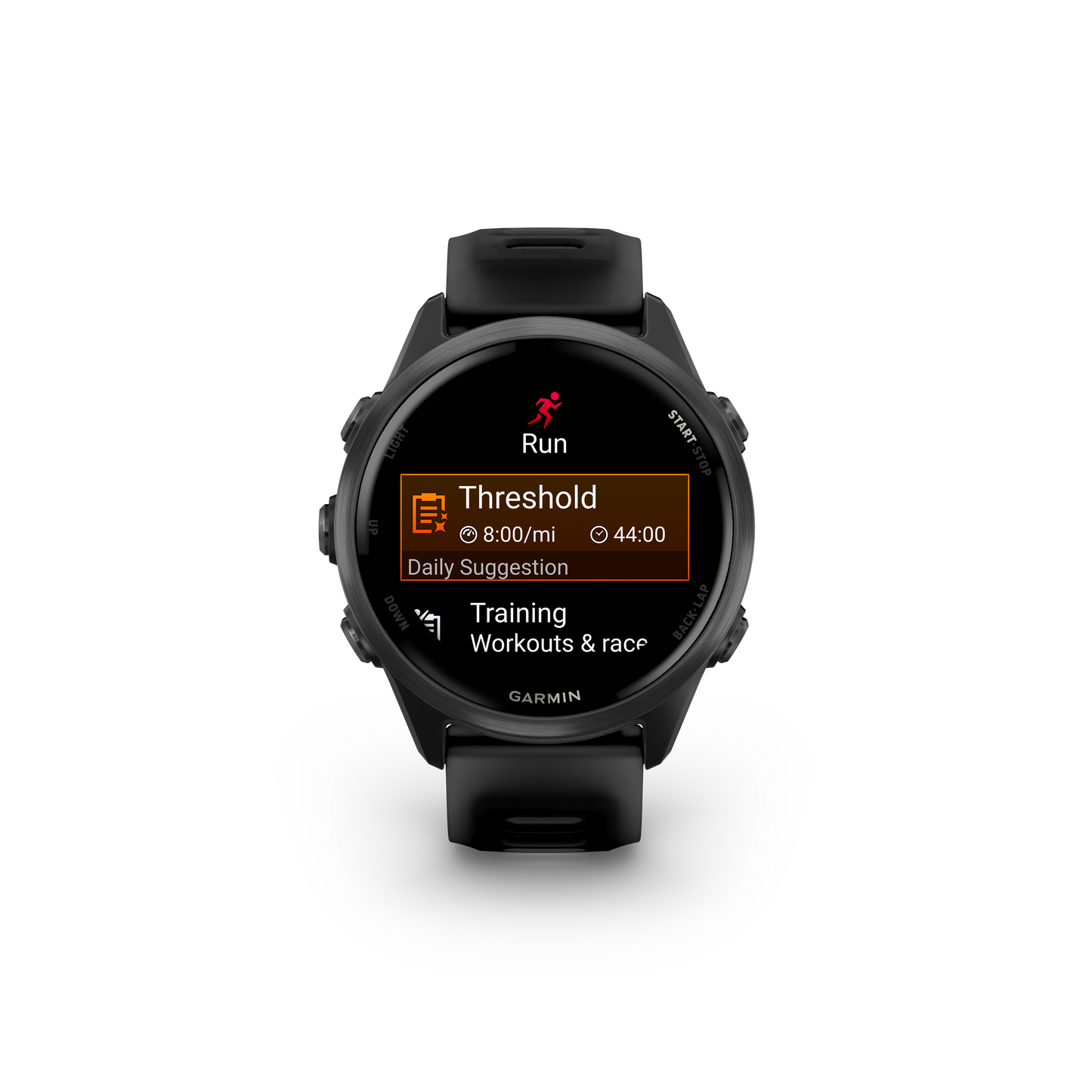 Garmin Forerunner 570 smartwatch, 42mm slate-gray case with black band