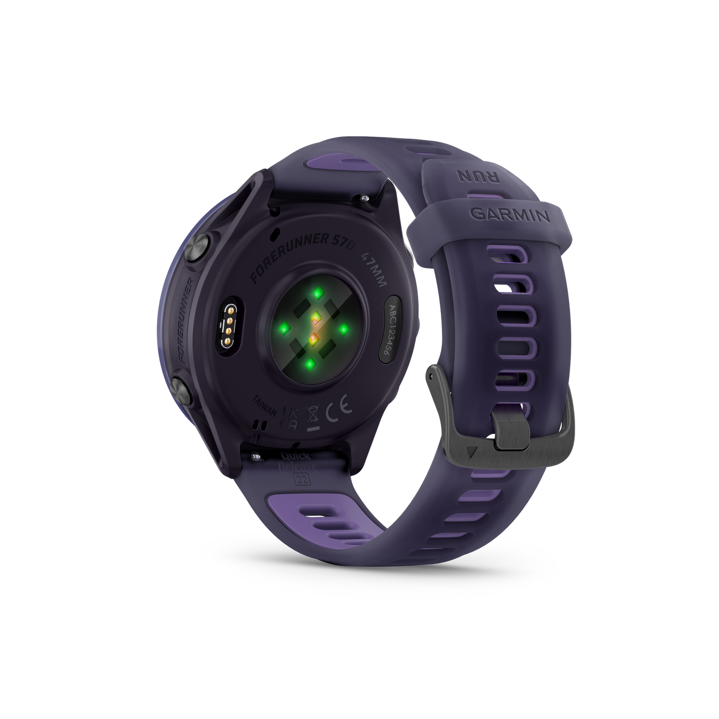 Garmin Forerunner 570 smartwatch, 47mm case, indigo and purple band