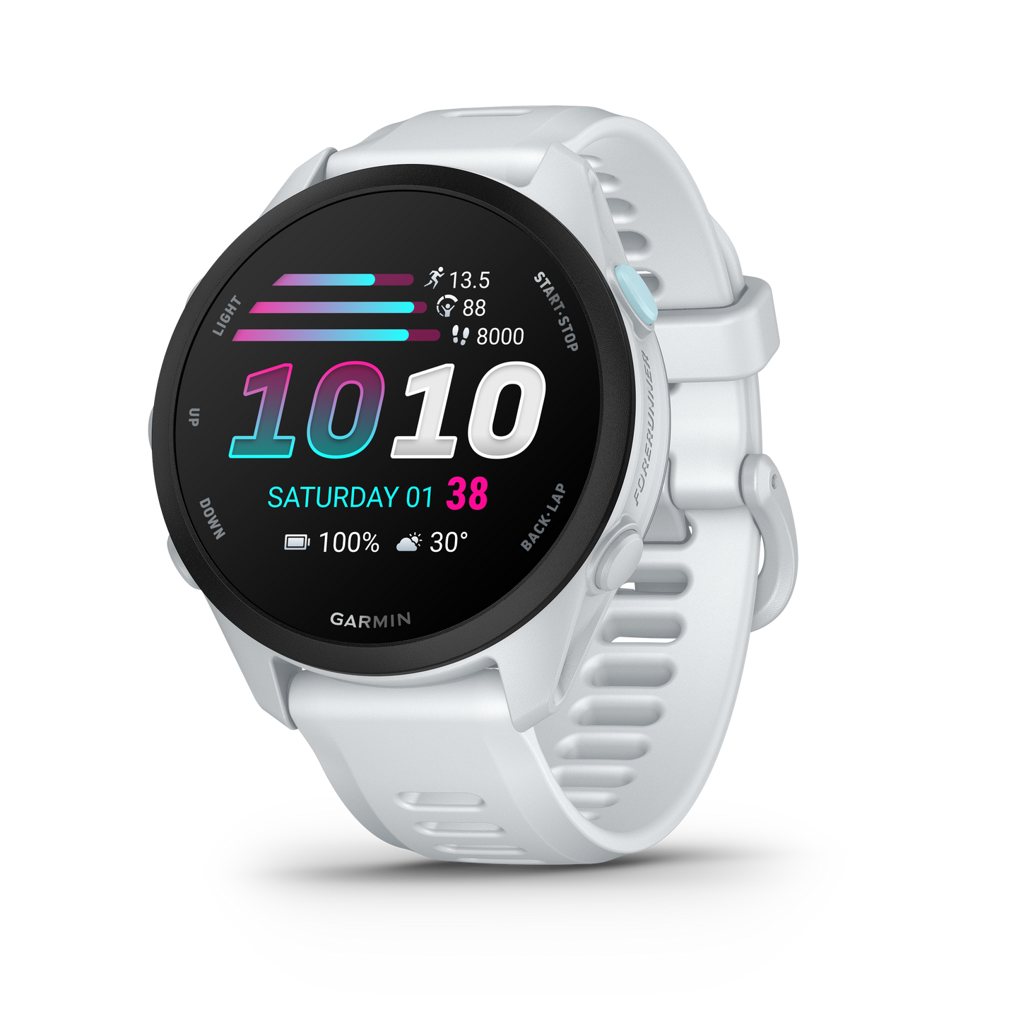 Garmin Forerunner 70, Whitestone, AMOLED GPS Fitness Smartwatch (010-04307-01)