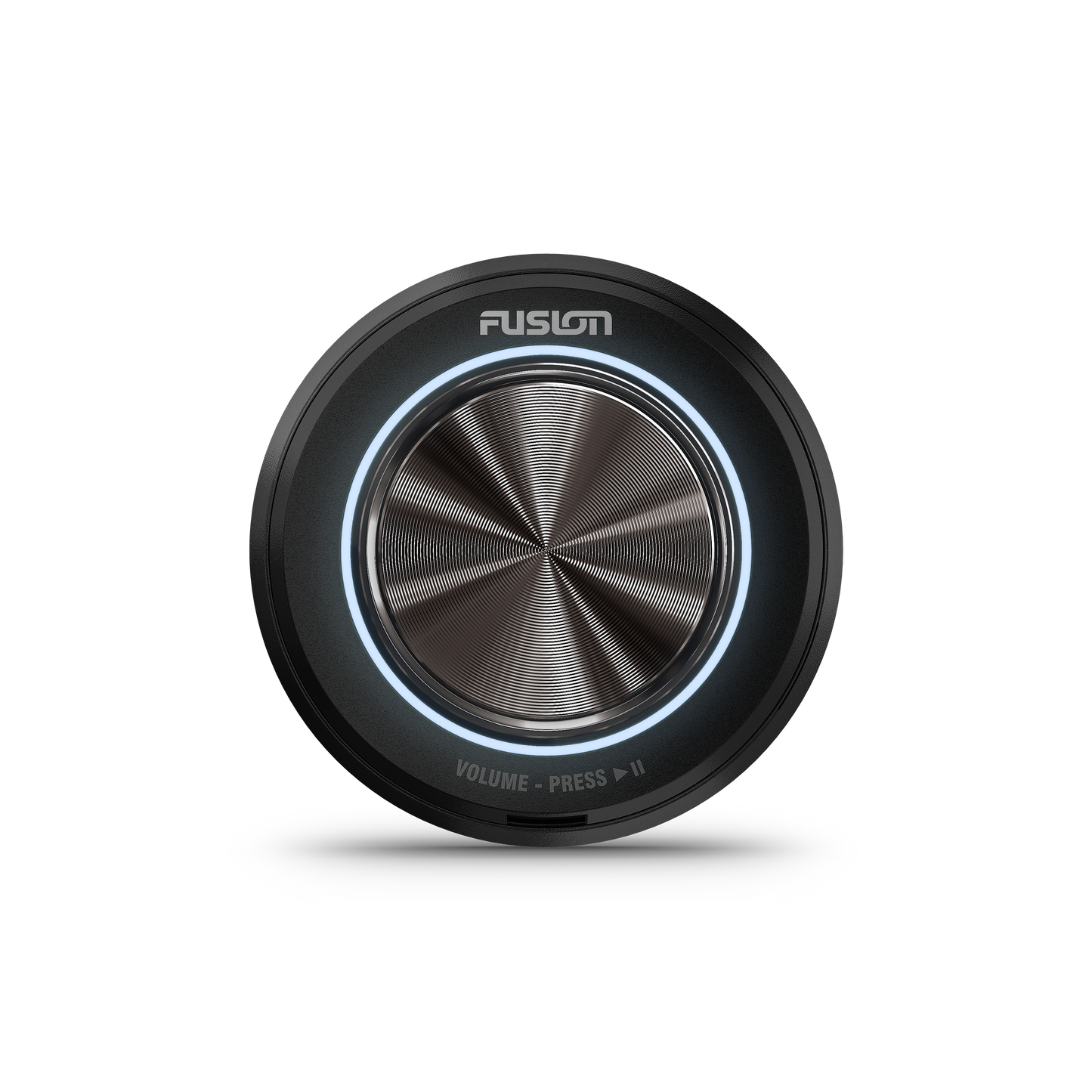 Fusion MS-NRX50 single stereo volume controller, black with blue LED ring