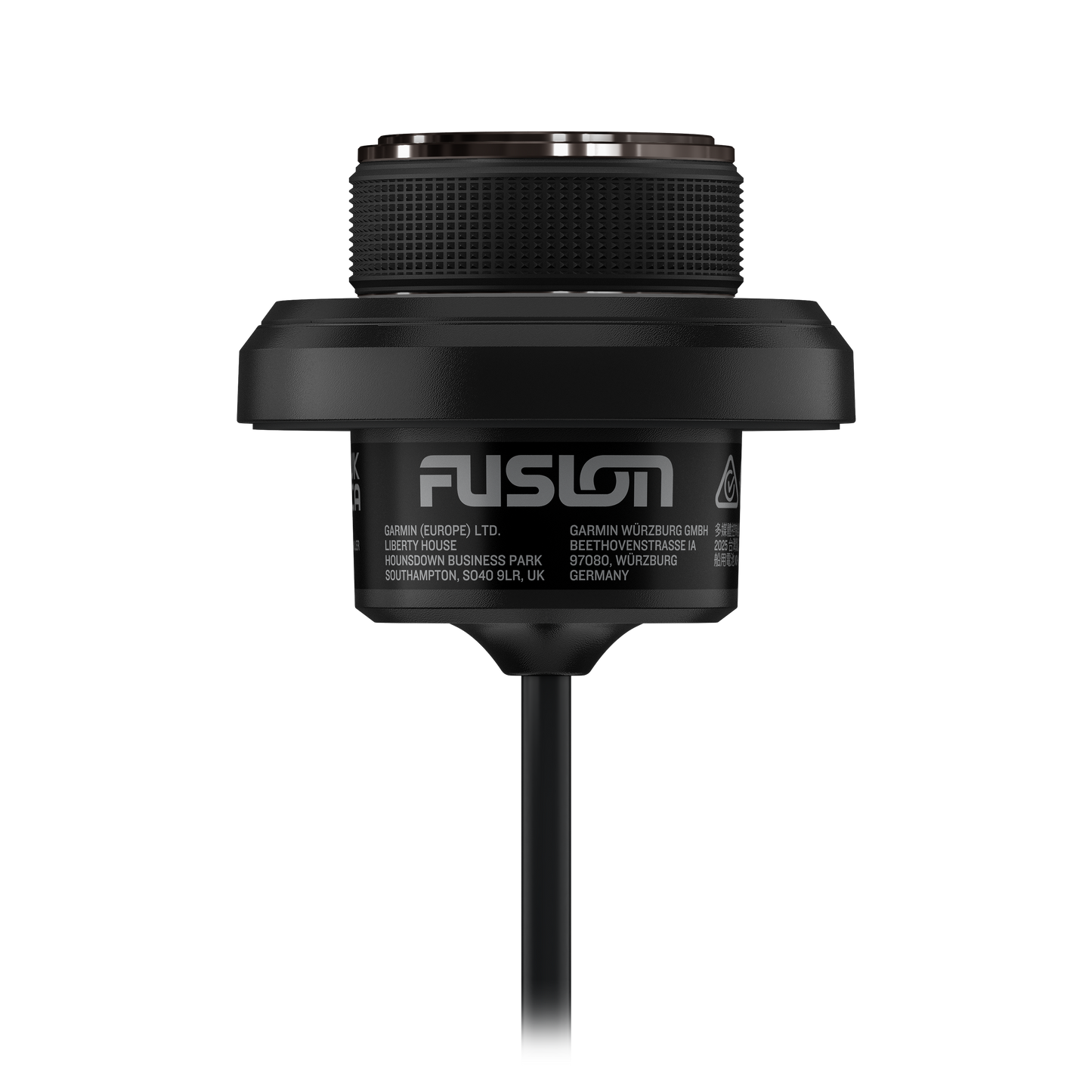 Garmin Fusion MS-NRX50 single stereo volume controller, black knurled metal knob