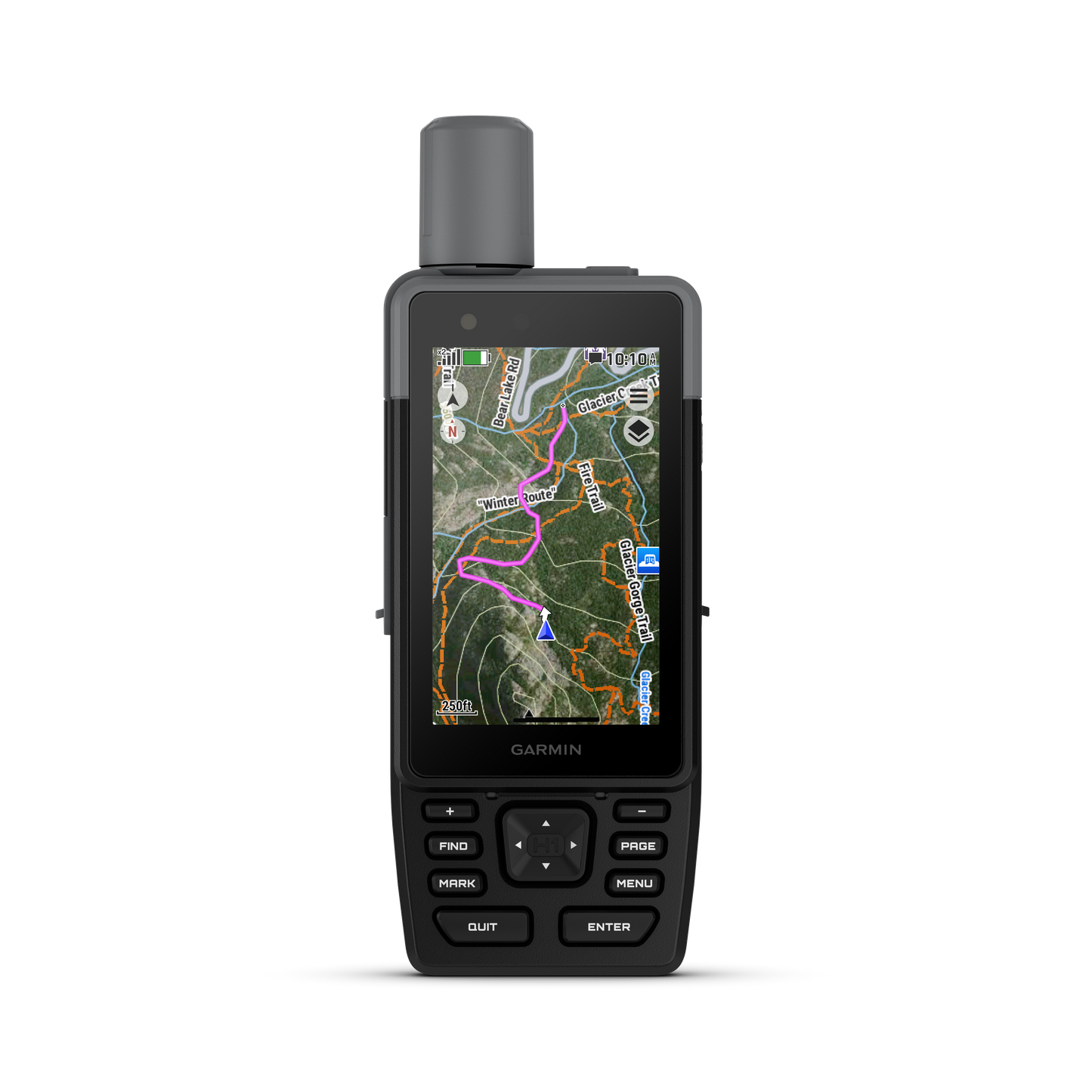 Garmin GPSMAP H1 Premium GPS handheld with black rugged body and map display