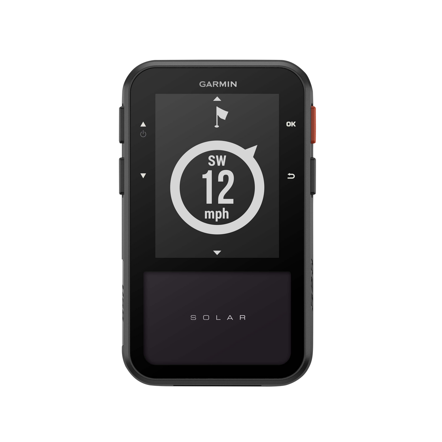 Garmin Approach G20 Solar GPS golf handheld and rangefinder in black