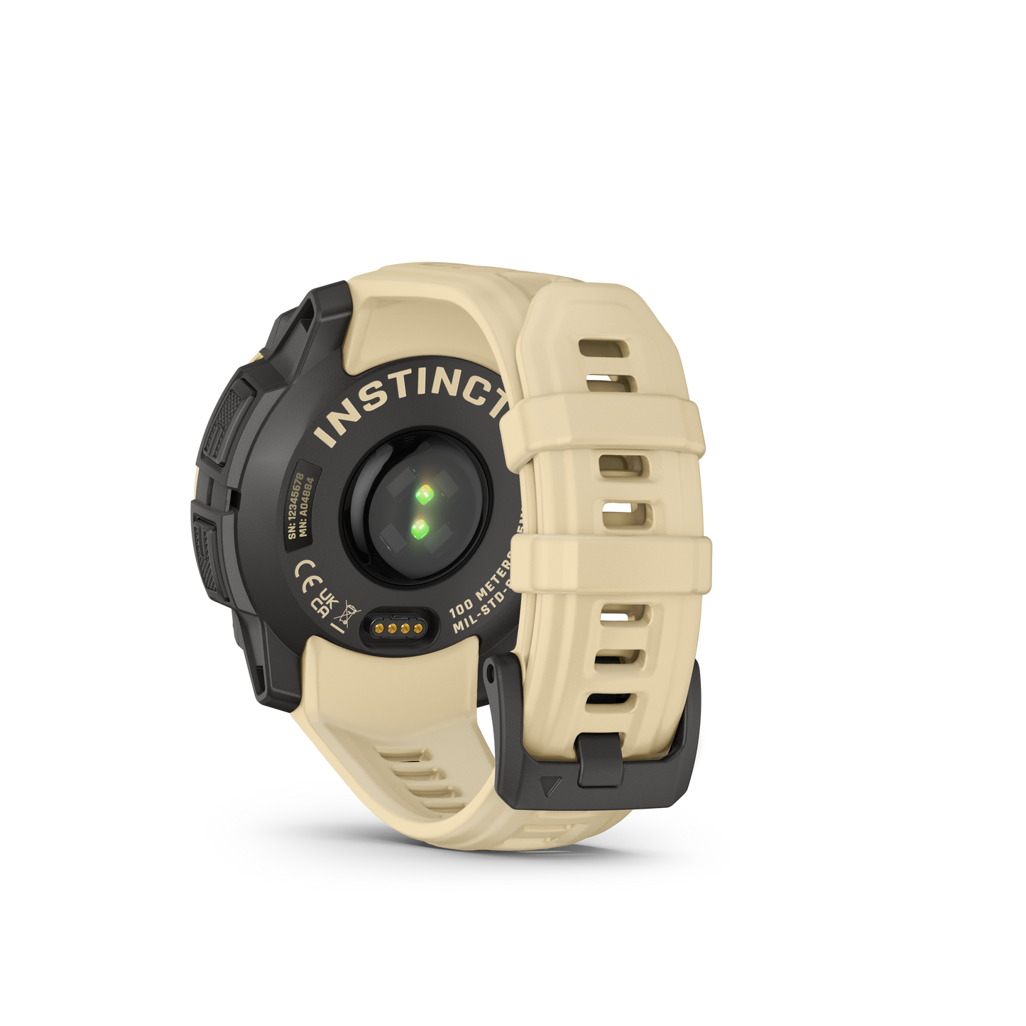 Garmin Instinct 3 smartwatch, 45mm AMOLED, citrine color with matching band
