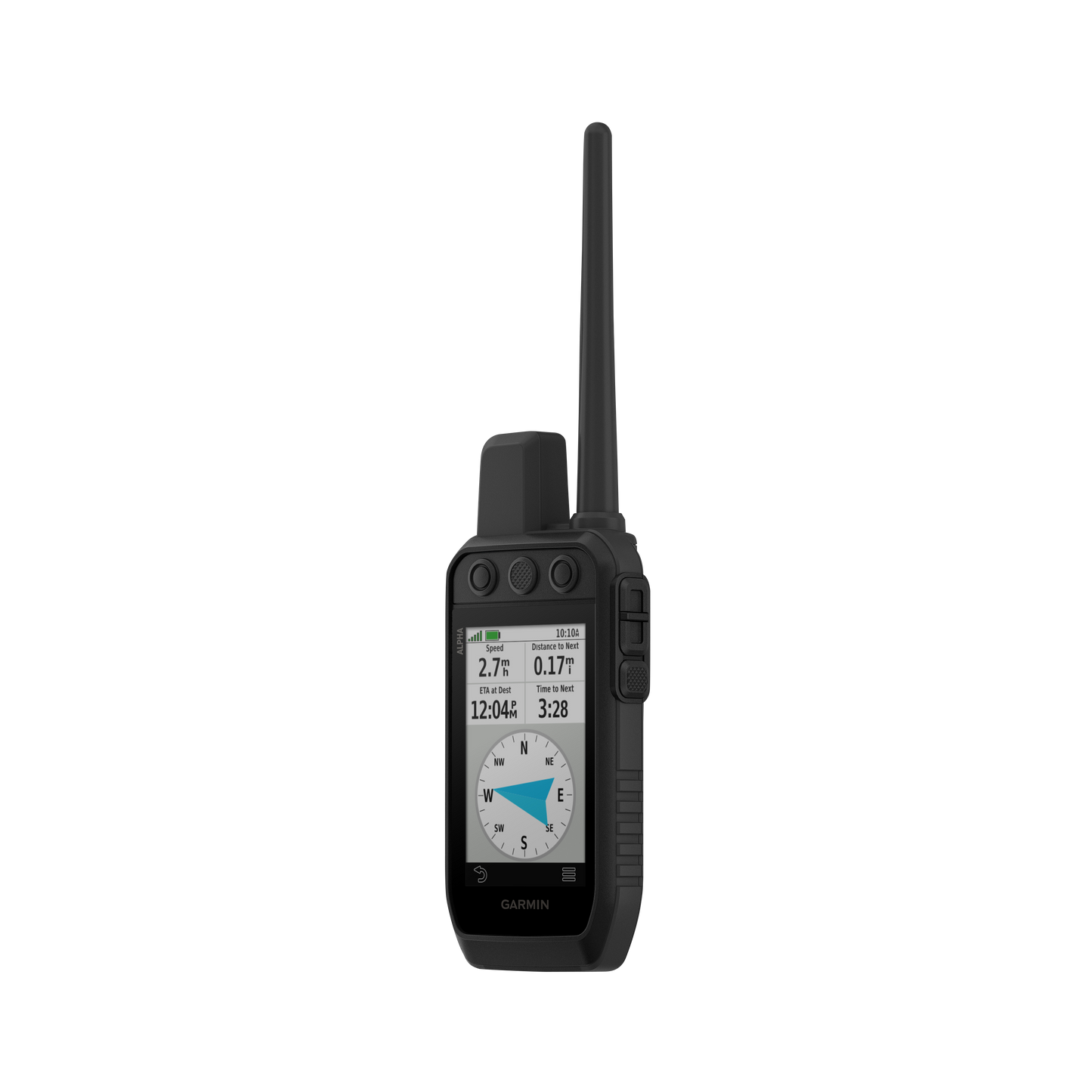 Garmin Alpha 200 Plus handheld black GPS tracking device for hunting dogs
