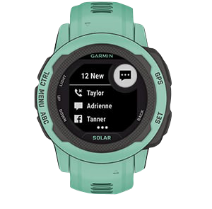 Garmin Instinct 2S Solar watch in Neo Tropic, certified refurbished