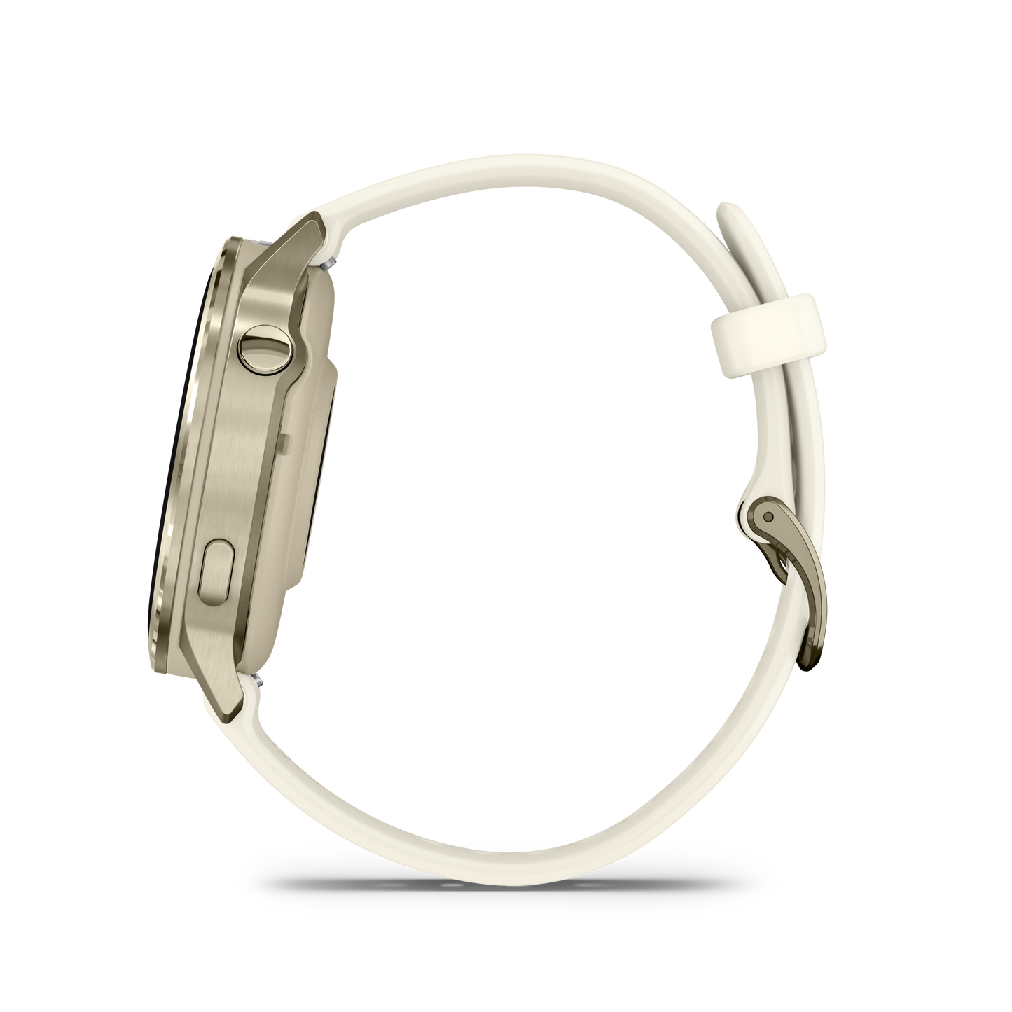 Garmin Venu 4 smartwatch, 41mm Lunar Gold case with Bone silicone band
