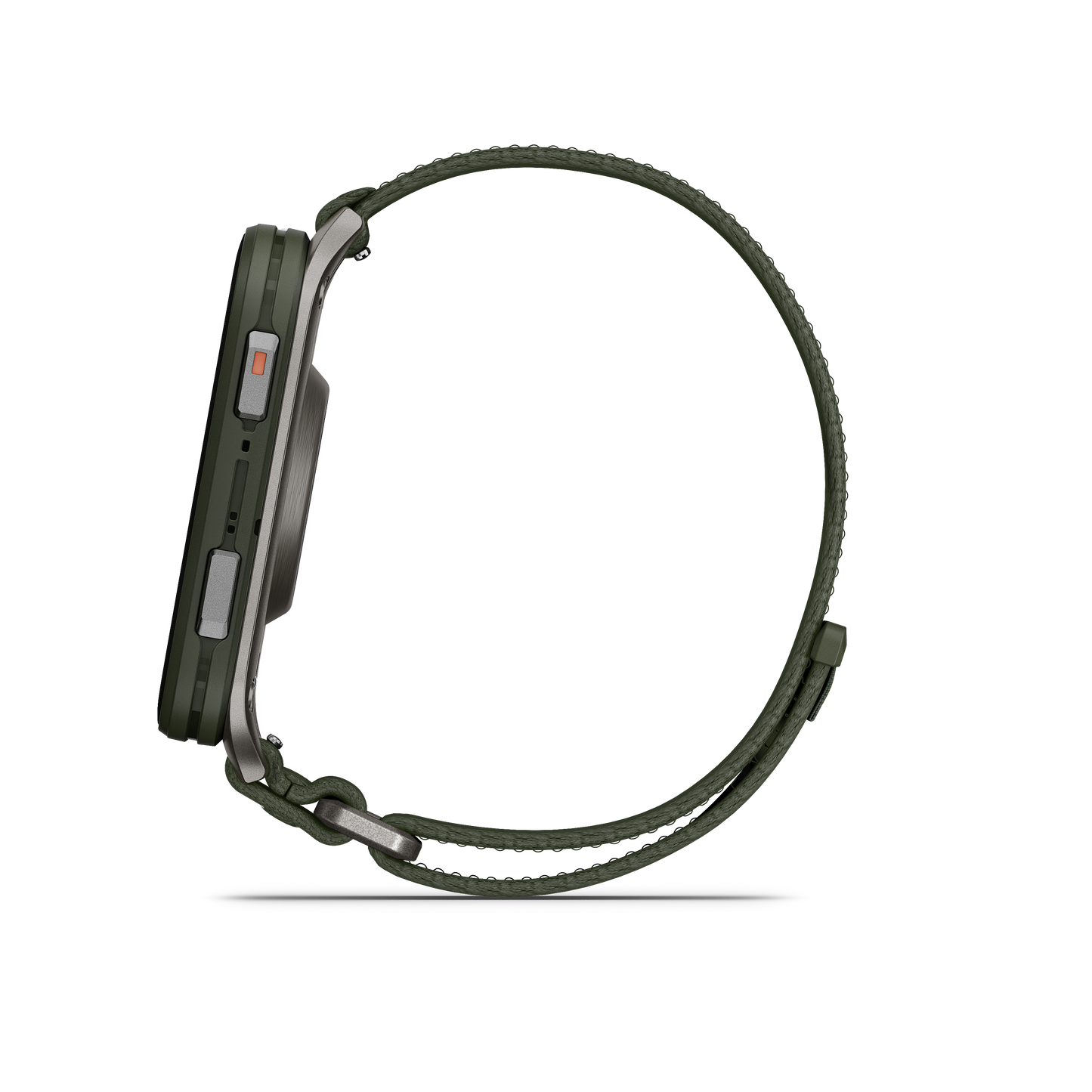 Garmin Venu X1 Moss smartwatch with titanium case and Moss ComfortFit band