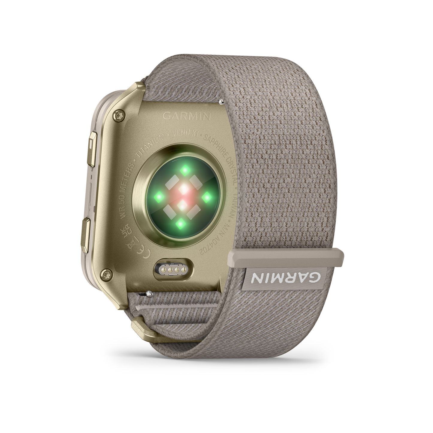 Garmin Venu 3, lunette en acier inoxydable argenté de 45 mm avec boîtier Whitestone et bracelet en silicone (010-02784-00)