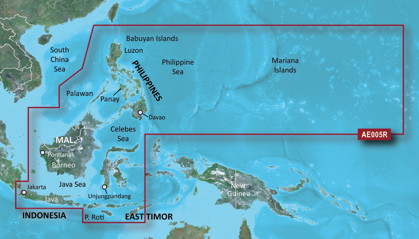 Garmin BlueChart g3 Vision map card for Philippines, Java and Mariana Islands on microSD/SD (VAE005R)