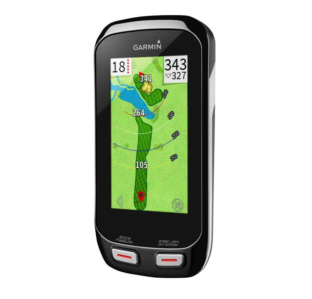 Garmin Approach G8 golf GPS handheld in black with touchscreen map display