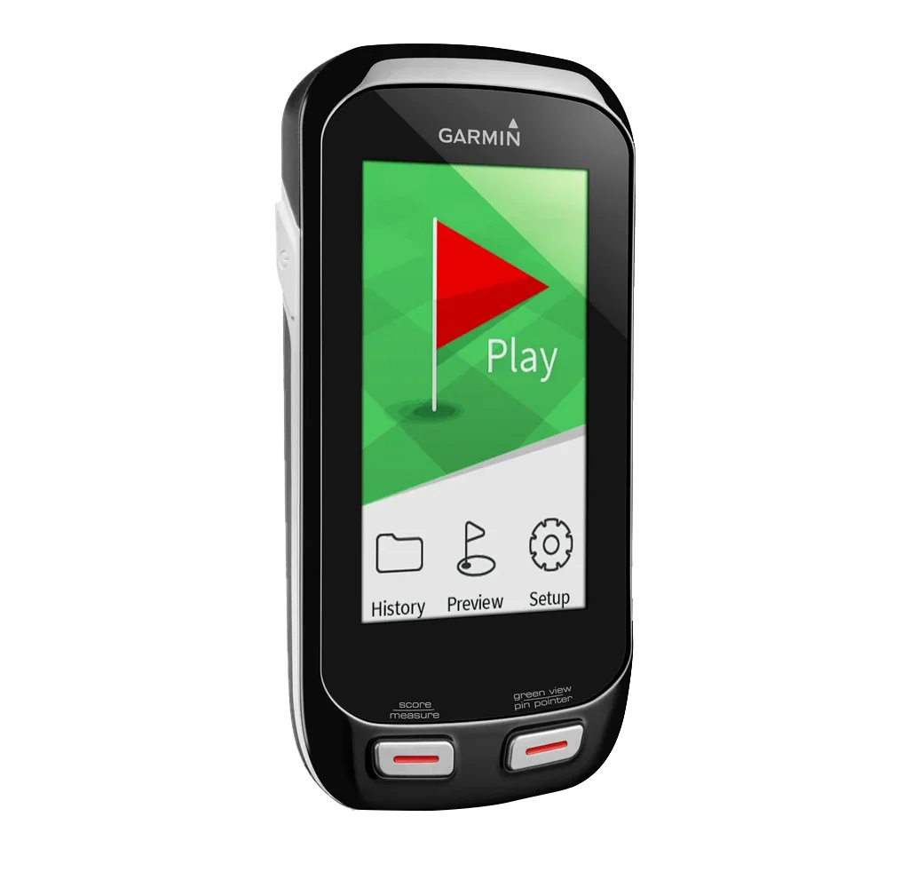 Garmin Approach G8 golf GPS device, black handheld with touchscreen display