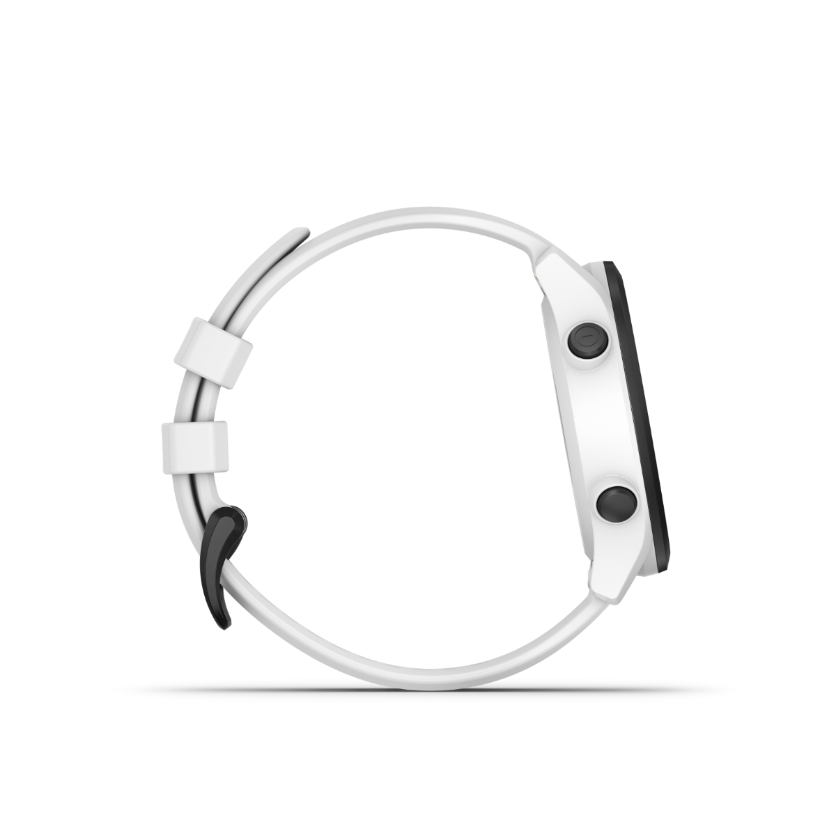 Garmin Approach S12 white golf GPS smartwatch with black bezel and side buttons