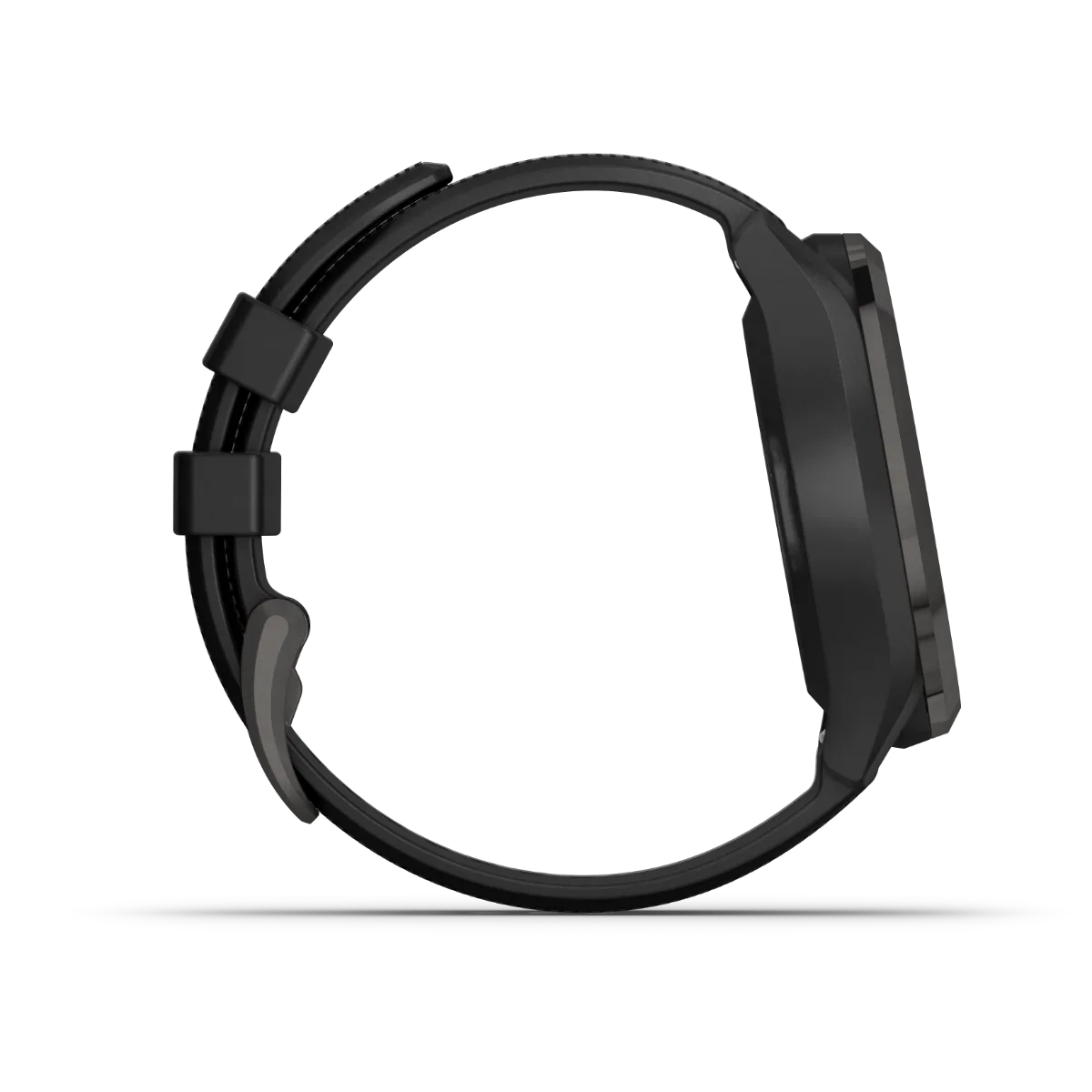 Garmin Approach S42 golf GPS smartwatch with gunmetal case and black band
