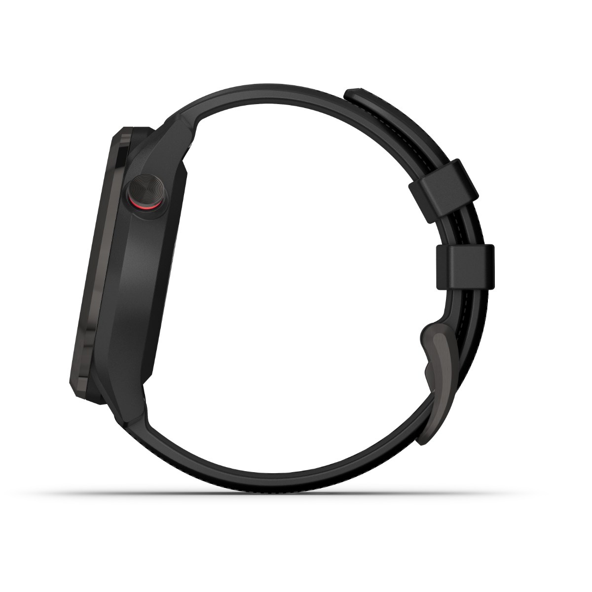 Garmin Approach S42 golf GPS smartwatch with gunmetal case and black band