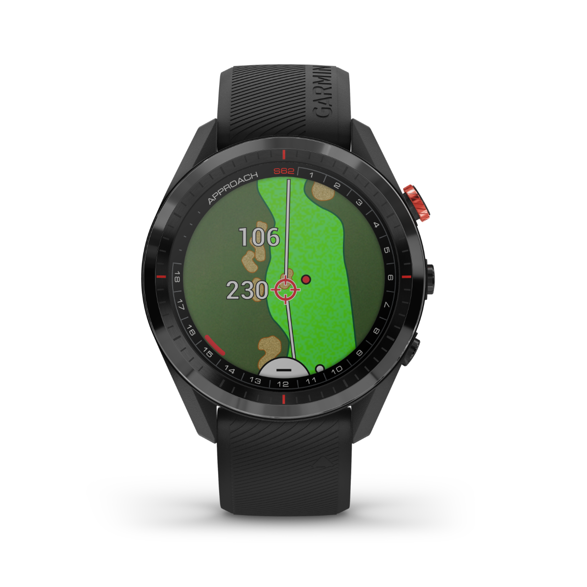Garmin Approach S62 Black golf GPS smartwatch with rangefinder