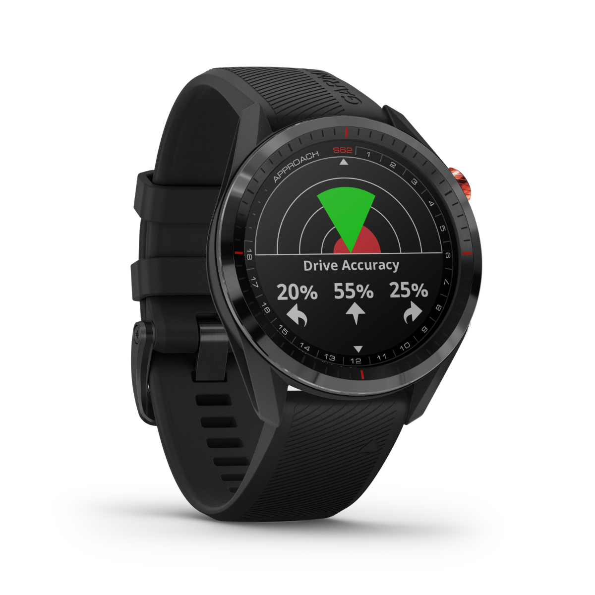 Garmin Approach S62 Bundle, Black Golf GPS Smartwatch & Rangefinder w/ CT10 Sensors (010-02200-02) by Garmin