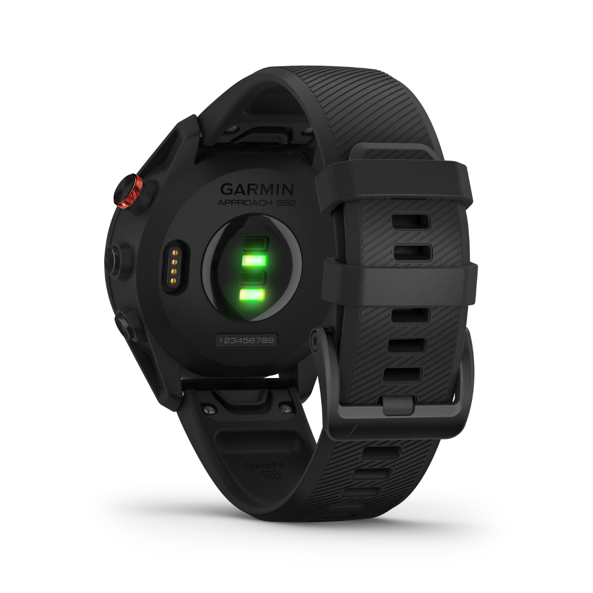 Garmin Approach S62 black GPS smartwatch bundle with CT10 sensors