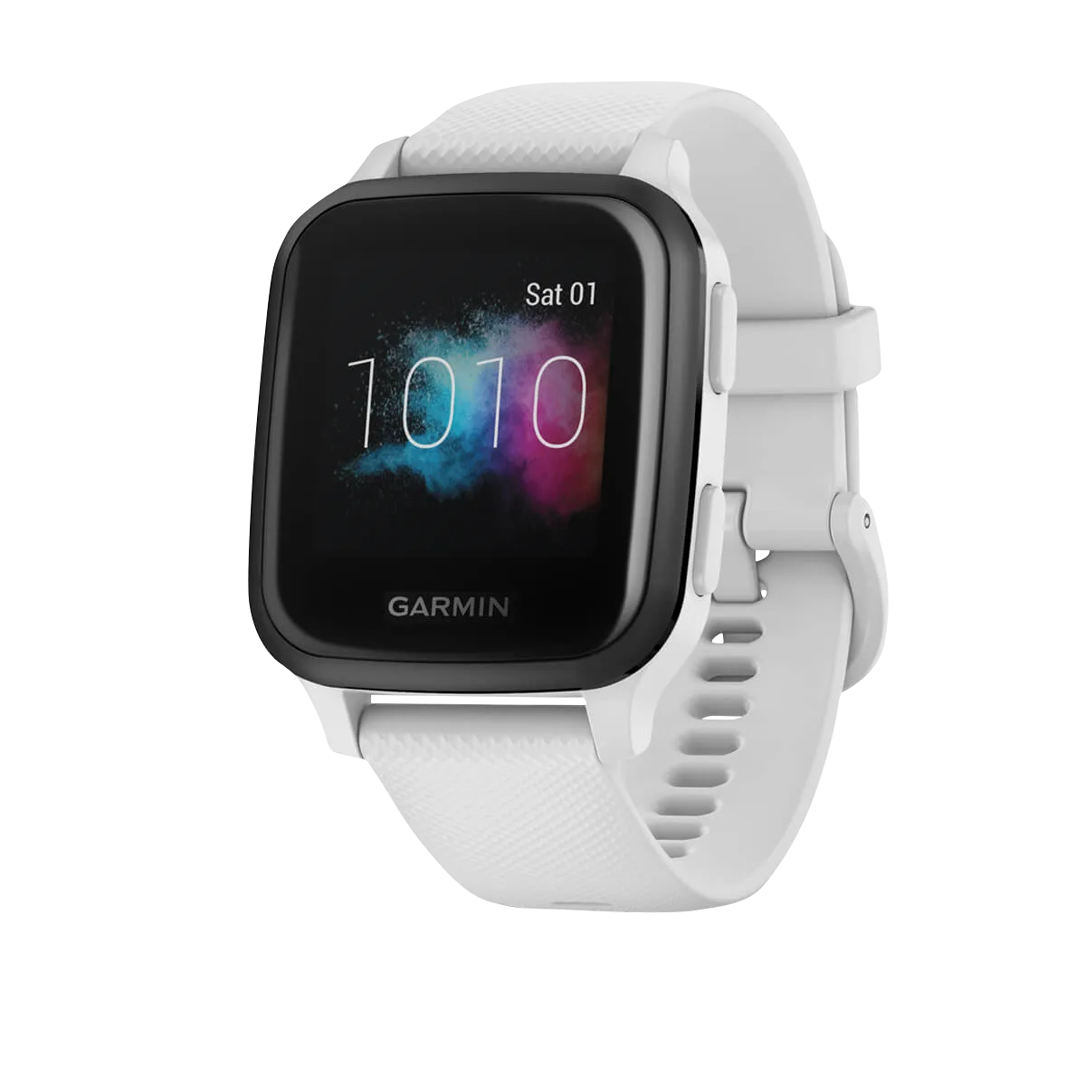 Garmin Venu Sq Music, Slate Bezel with White Band, GPS Garmin Venu Sq Music, Slate Bezel with White Band, GPS