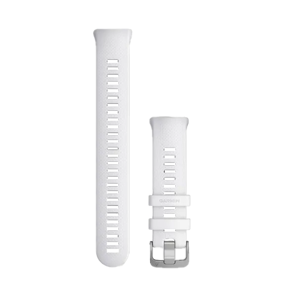 Garmin Whitestone large watch band set, white two-piece strap with buckle (010-12929-03)