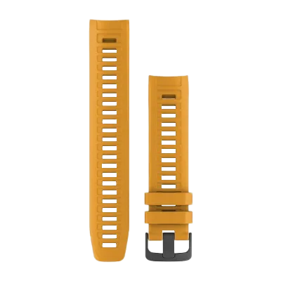 Garmin watch band set Sunburst orange, two silicone bands with buckle