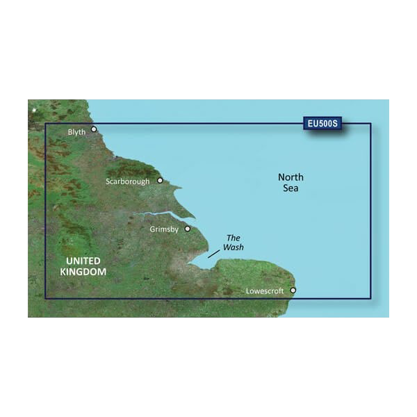 Garmin Great Britain, Blyth to Lowestoft Charts BlueChart g3 Vision | VEU500S | microSD/SD by Garmin