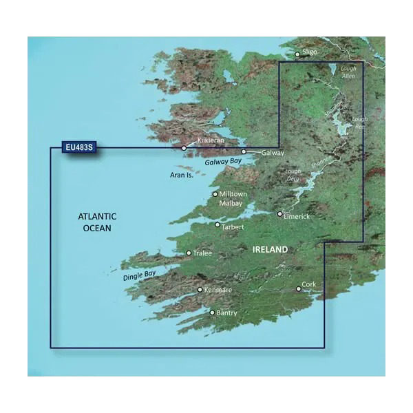 Garmin Galway Bay to Cork BlueChart g3 Vision map card, VEU483S microSD/SD