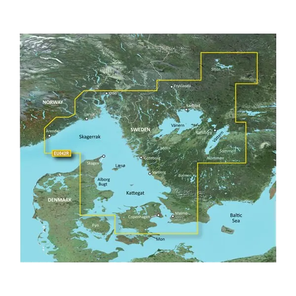 Garmin Oslo Trelleborg BlueChart g3 coastal and inland charts map card, HXEU042R, microSD/SD