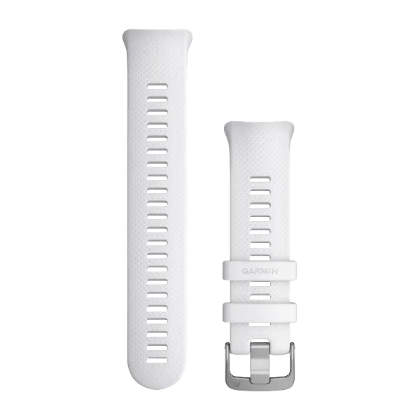Garmin watch bands Whitestone, white strap pair with buckle for Garmin watches (010-12929-01)