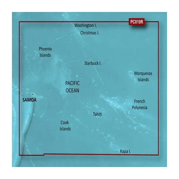 Garmin Polynesia Coastal Charts BlueChart g3 | HXPC019R | microSD/SD by Garmin