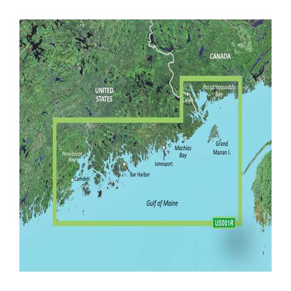 Garmin U.S., Maine, North Coastal Charts BlueChart g3 Vision | VUS001R | microSD/SD by Garmin