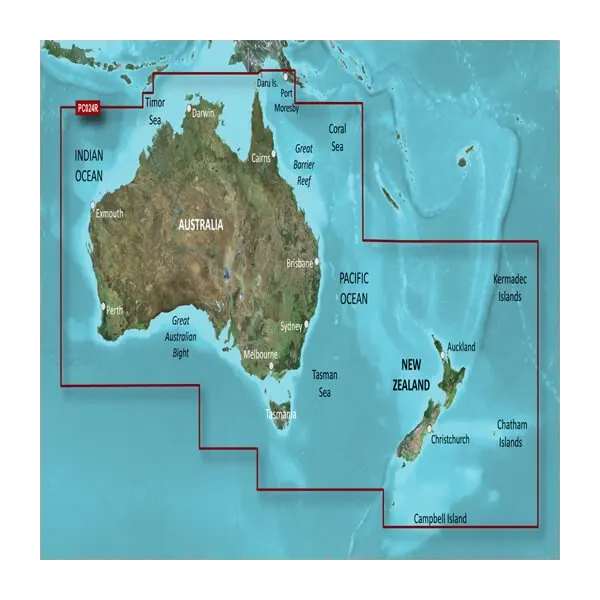 Garmin BlueChart g3 coastal map card for Australia and New Zealand, HXPC024R microSD/SD 010-C1020-20