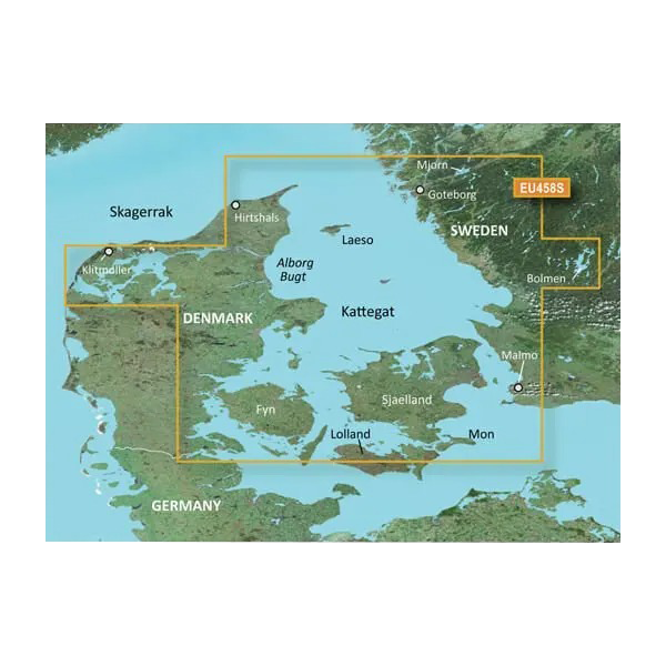 Garmin Goteborg to Fyn Charts BlueChart g3 Vision | VEU458S | microSD/SD by Garmin