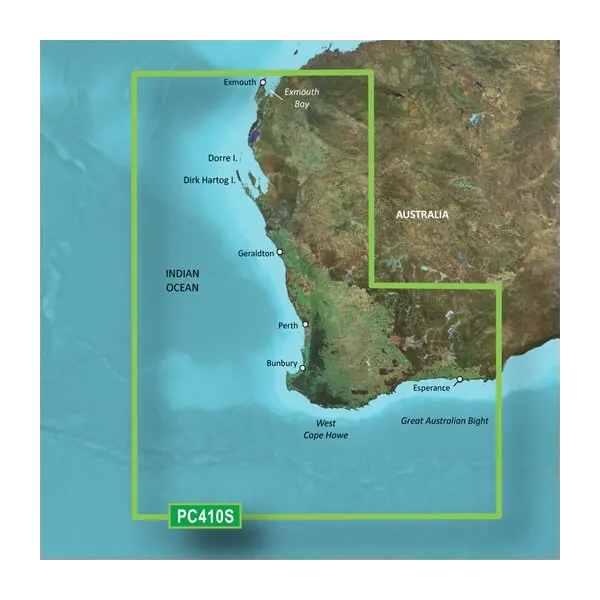 Garmin Australia, Esperance to Exmouth Bay Coastal Charts BlueChart g3 Vision | VPC410S | microSD/SD (010-C0868-00) by Garmin