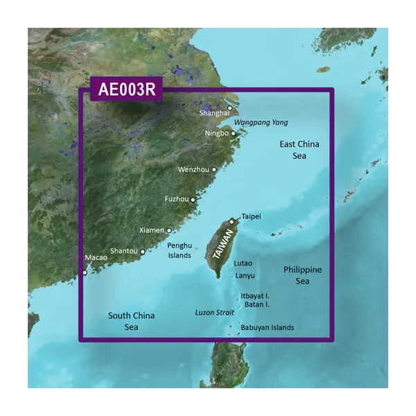 Garmin Taiwan Coastal Charts BlueChart g3 map card HXAE003R microSD/SD