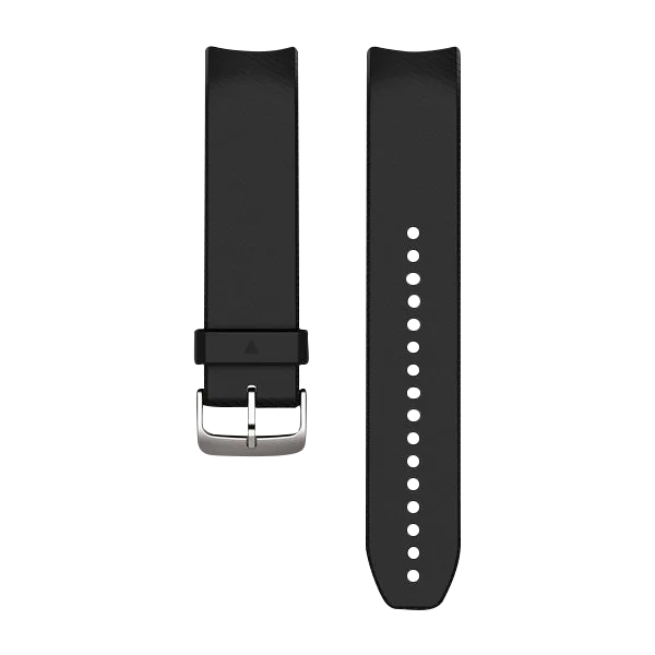 Garmin QuickFit 22 two-piece black silicone watch bands for Approach S60 with buckle