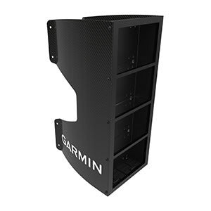 Garmin carbon fiber mast bracket 4-pack for fish finder transducers, black with Garmin logo