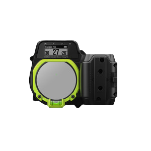 Garmin Xero A1i right-handed bow sight, neon green ring, certified refurbished.