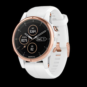 Garmin Fenix 5s Plus, Rose/White (Garmin Certified Refurbished) by Garmin