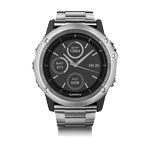 Garmin Fenix 3 Sapphire titanium smart watch with metal bracelet