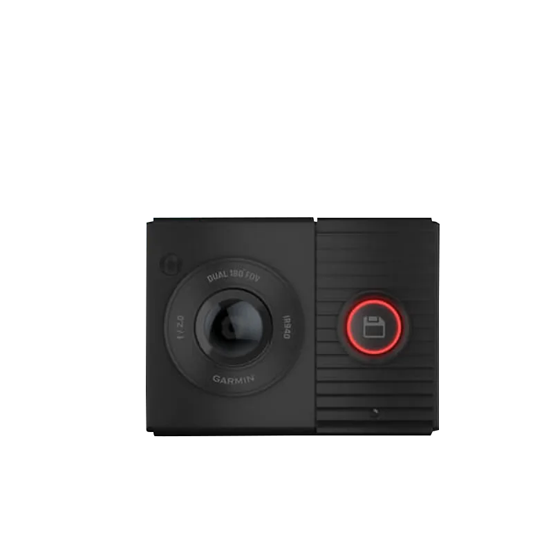 Garmin Dash Cam Tandem dual-lens front-and-interior camera, refurbished black