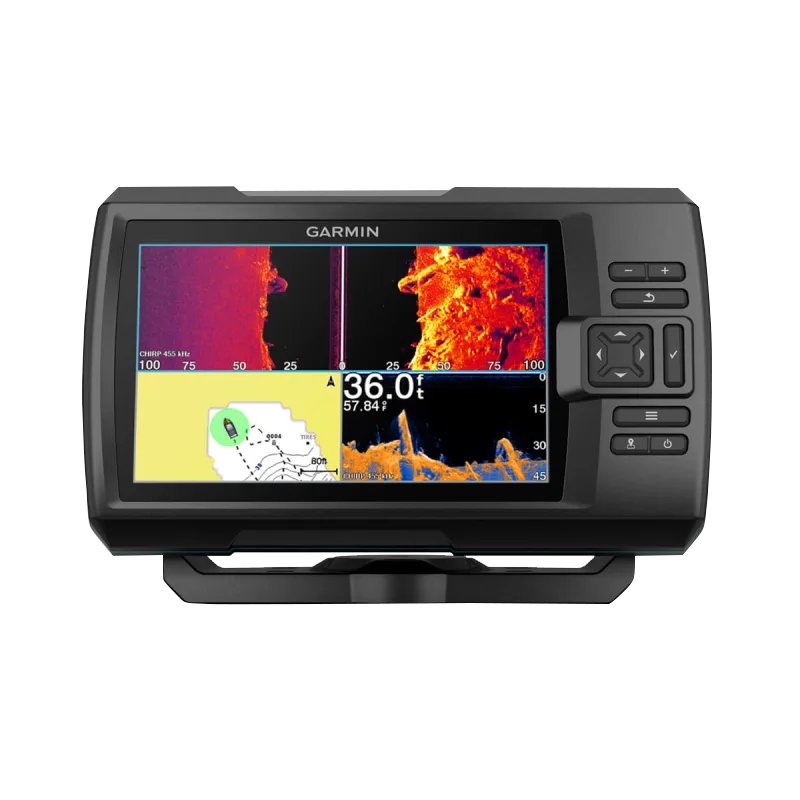 Garmin STRIKER Vivid 7sv fish finder with GT52HW-TM transducer, black