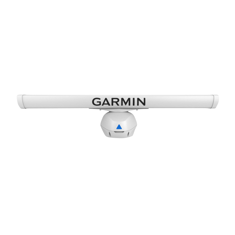 Garmin GMR Fantom 256 Open Array radar on white pedestal