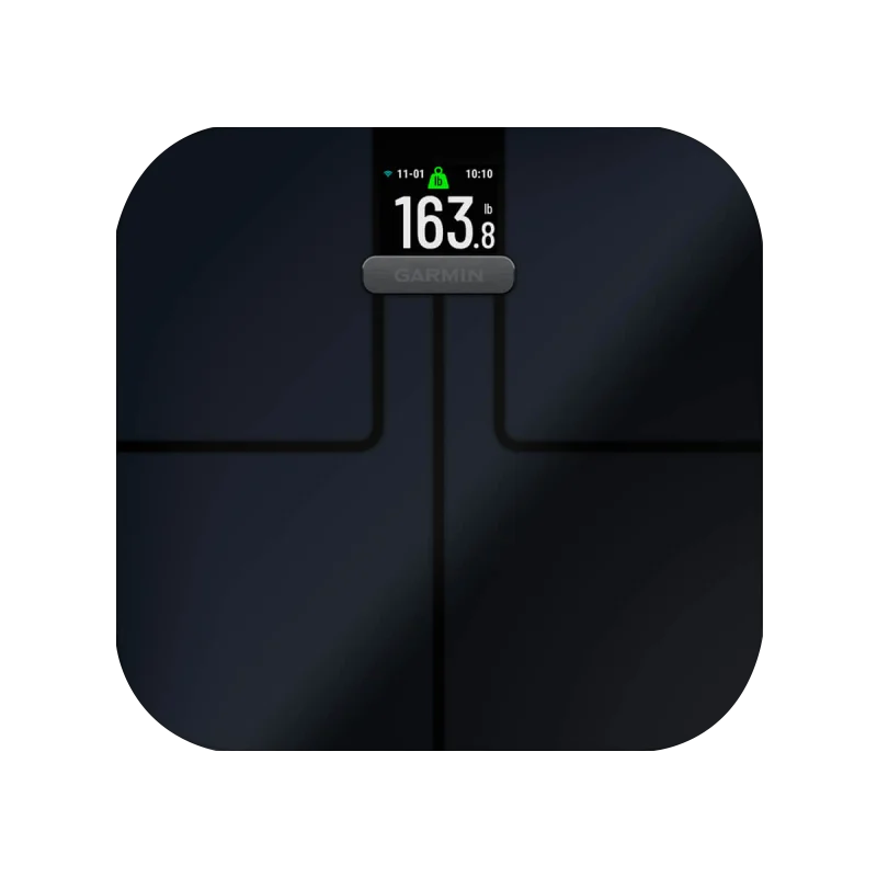 Garmin Index S2 smart scale, black digital body weight scale