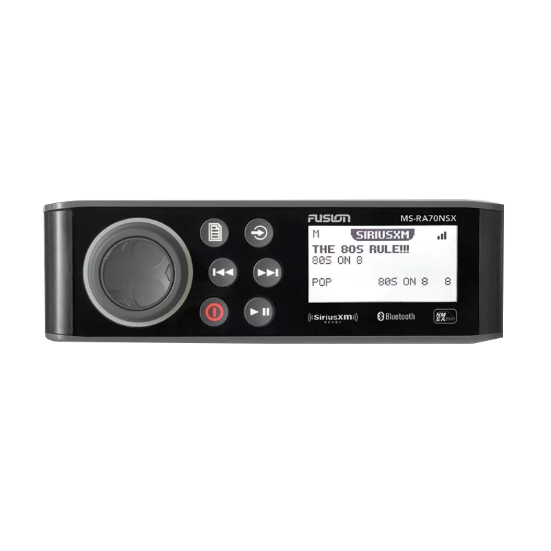 Garmin Fusion RA70 Series MS-RA70NSX marine stereo, black, SiriusXM-ready