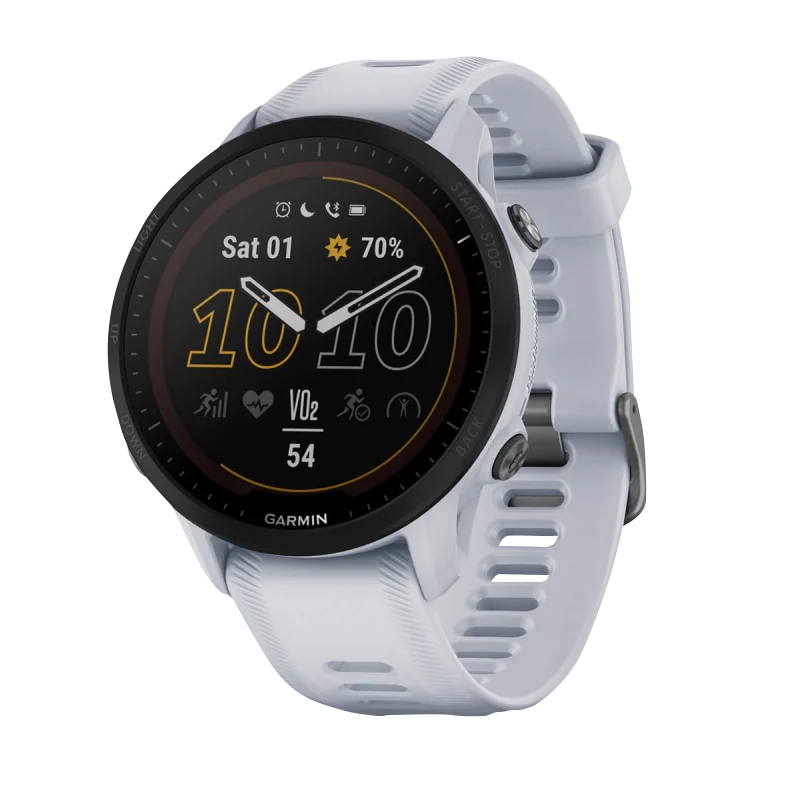 Garmin Forerunner 955 Solar smartwatch, Whitestone, Garmin Certified Refurbished