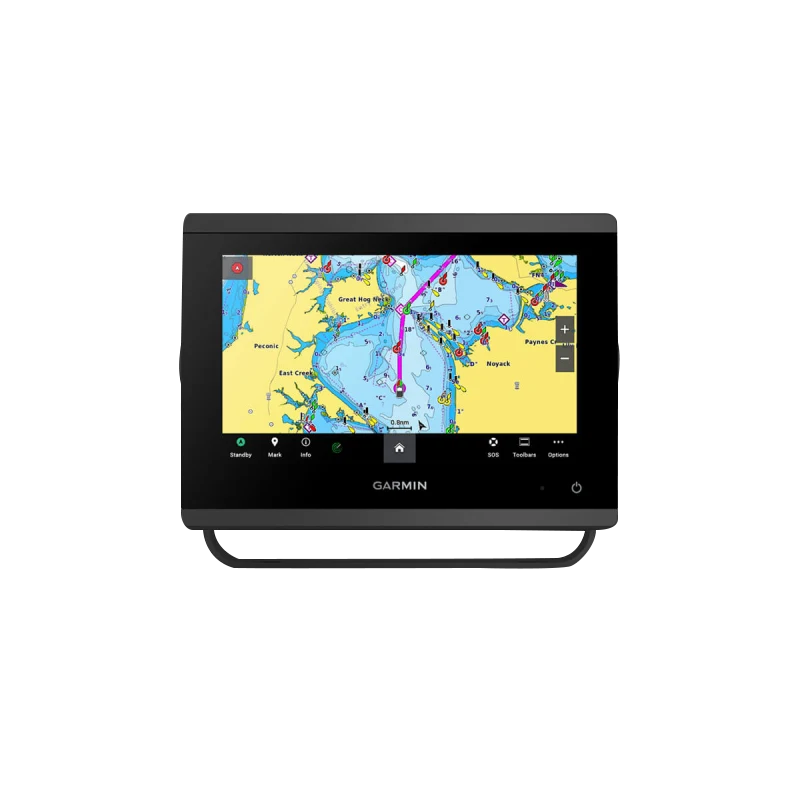 Garmin GPSMAP 743 Non-sonar marine GPS with mapping on black chartplotter display