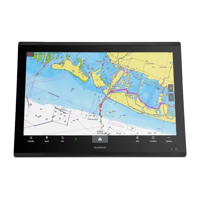 Garmin GPSMAP 8424 MFD marine chartplotter with 12.1-inch touchscreen and black bezel