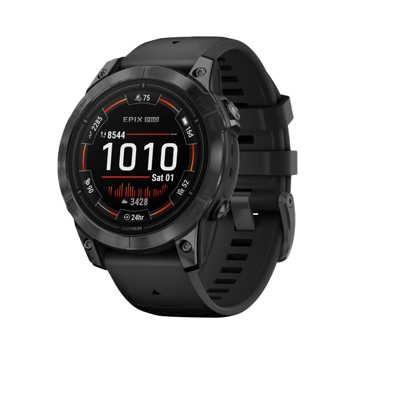 Garmin Epix Pro Gen 2 smartwatch, 47 mm Slate Gray case with Black Band