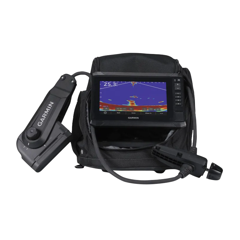 Garmin Panoptix PS22-IF ice fishing bundle with ECHOMAP UHD2 75sv display and PS22-IF transducer